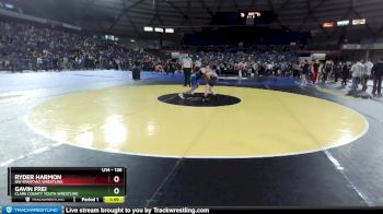 136 lbs Champ. Round 1 - Gavin Frei, Clark County Youth Wrestling vs Ryder Harmon, NW Spartans Wrestling