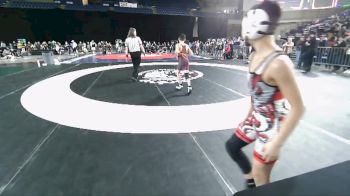 83 lbs Champ. Round 2 - Kenichi Dominguez, Team Aggression Wrestling Club vs Logan Vela, Washington