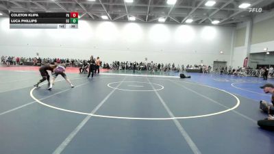 132 lbs Consi Of 32 #2 - Coleton Klipa, PA vs Luca Phillips, SC