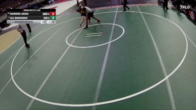 Quarterfinal - Sandra Akou, Omaha Buena Vista Girls vs Ali Edwards, Grand Island Girls