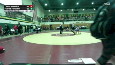 138 lbs Champ. Round 2 - Aiden McKibben, Redlands East Valley vs Victor Feuerman, Valencia/Valencia