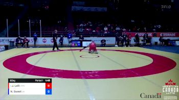 80kg 5th Place Match - Justin Lalli, Canadian Mal Wrestling vs Nathan Sweet, London-Western WC