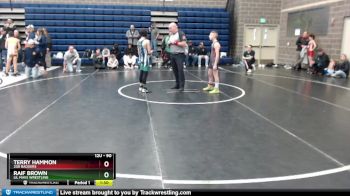 90 lbs Quarterfinal - Raif Brown, Lil Mavs Wrestling vs Terry Hammon, 208 Badgers