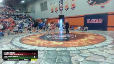 132 lbs Quarterfinal - Zac Bosken, Higher Calling Wrestling Club vs Luke Louzensky, TCWC