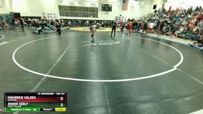 128-131 lbs Round 1 - Ender Seely, Fort Collins vs Maverick Valdes, Rawlins