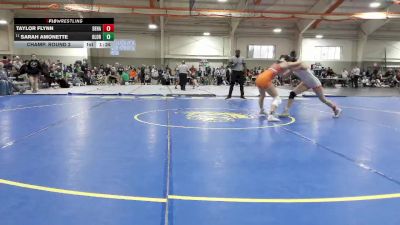 125 lbs Champ. Round 2 - Sarah Amonette, Olentangy Orange vs Taylor Flynn, Delaware Hayes
