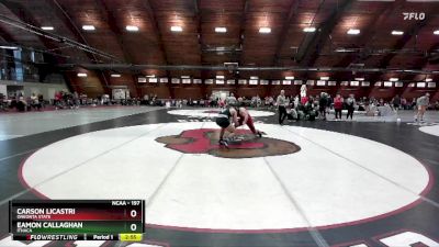 197 lbs Quarterfinal - Carson Licastri, Oneonta State vs Eamon Callaghan, Ithaca