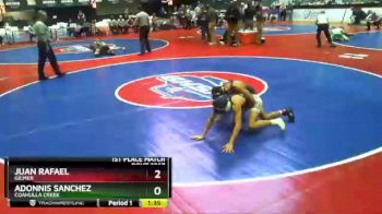 3 lbs 1st Place Match - Adonnis Sanchez, Coahulla Creek vs Juan Rafael, Gilmer