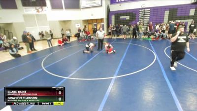 125 lbs Cons. Semi - Blake Hunt, Grantsville Wrestling Club vs Grayson Clawson, Riverton Wolf Pack Wrestling