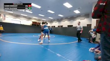 150 lbs Champ. Round 2 - Jaxon Tillotson, Lyman vs Caisen Miserany, Star Valley