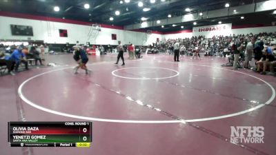 110 lbs Cons. Round 1 - Yenetzi Gomez, Santa Ana Valley vs Olivia Daza, Diamond Bar