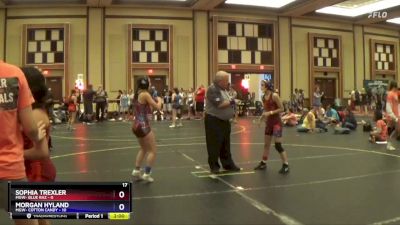 92 lbs Round 5 (10 Team) - Sophia Trexler, MGW- Blue Raz vs Morgan Hyland, MGW- Cotton Candy