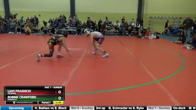 90 lbs Cons. Round 4 - Liam Prasnicki, Milbank vs Robbie Crawford, Pinnacle