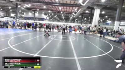 53 lbs Cons. Round 2 - Thomas Hanson, Grizzly Wrestling Club vs Brantley Cook, Prince George