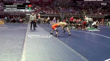 1A-106 lbs Champ. Round 1 - Kaleb Gordon, Jesup vs Kinnick Poage, Baxter
