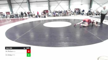 184 lbs Consi Of 16 #1 - Nate Philion, New England College vs Daniel Craig, Springfield