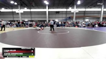 75 lbs Cons. Round 3 - Karter Zimmerschied, South Middle School vs Tyson Keller, Salmon