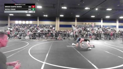 126 lbs Round Of 64 - Brock Santa Maria, Chain Wr Ac vs Royal Craig, Foothill
