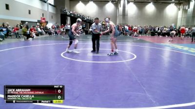 126 lbs Champ. Round 1 - Jack Abraham, St. Michael The Archangel Catholic vs Maddox Casella, Shawnee-Mill Valley HS