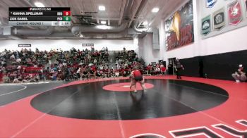 120 lbs Champ. Round 1 - Kiahna Spellman, Brighton vs Zoe Gabel, Pine Creek