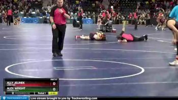 120 lbs Champ. Round 1 - Alex Wright, Charles City vs Ally Jelinek, Linn-Mar