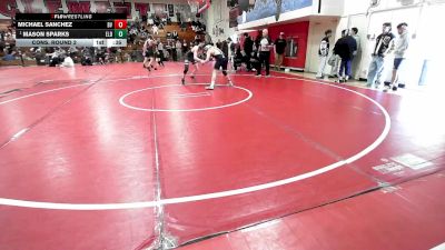 132 lbs Cons. Round 2 - Michael Sanchez, Bonita Vista vs Mason Sparks, El Dorado