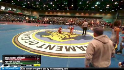 87-96 lbs Round 1 - Bronwynn Garrett, Fernley Youth Wrestling vs Peyton Galvin, Yerington Lions Wrestling