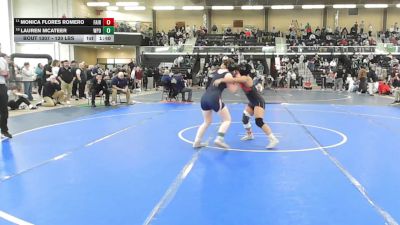 120 lbs 5th Place - Monica Flores Romero, Fairfield Warde vs Lauren McAteer, Walpole