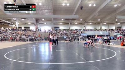 A 150 lbs Quarterfinal - Jeremy Mills, Montgomery Central High School vs Cory Hatcher, Alcoa High School