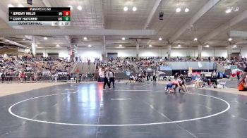 A 150 lbs Quarterfinal - Jeremy Mills, Montgomery Central High School vs Cory Hatcher, Alcoa High School