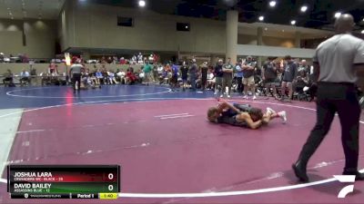 150 lbs Round 3 (6 Team) - David Bailey, Assassins Blue vs Joshua Lara, Crusaders WC- Black