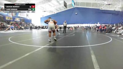 285 lbs Cons. Round 3 - Devion Murray, Olathe East vs Luke Hinman, Blue Valley