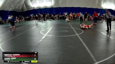 68 lbs Round 4 (6 Team) - Bentley Thoryk, CP Wrestling vs Kaden Gibbs, Rogue WC