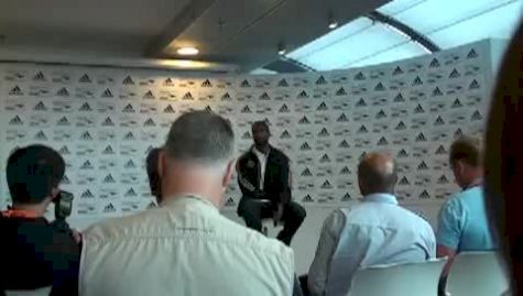 Tyson Gay on the track in Berlin and his birthday