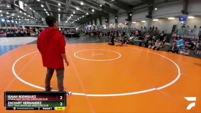 52 lbs Semifinal - Zachary Hernandez, West Texas Grapplers Wrestling Club vs Isaiah Rodriguez, Fitness Fight Factory Wrestling Club