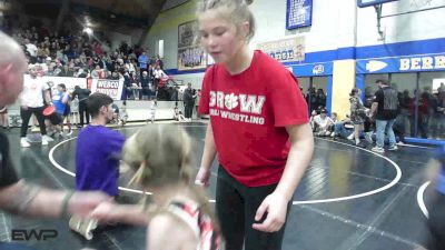 49 lbs Quarterfinal - William Arnce, Buck Pride Wrestling vs Kynadee Philpott, Fort Gibson Youth Wrestling