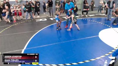 56 lbs Round 1 - Isaiah Phillips, Chugach Eagles Wrestling Club vs Jaxson Atherton, Marathon Wrestling Club