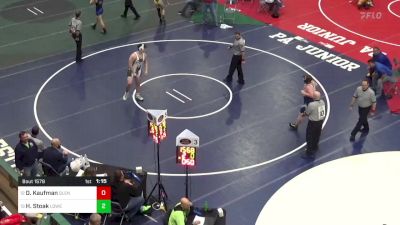 252 lbs Quarterfinal - Devin Kaufman, Glendale vs Hunter Stoak, Lower Dauphin