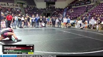 115 lbs Quarterfinal - Teagan Miller, Pikes Peak Warriors Wrestling vs Lillie Linley, Wrecking Crew Wrestling Club