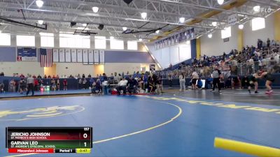 157 lbs Cons. Semi - Garvan Leo, St. Andrew`s Episcopal School vs Jericho Johnson, St. Patrick`s High School