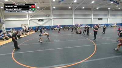 150 lbs 3rd Place Match - Brooklyn Pickett, Unattached vs Dominic Way, Unattached