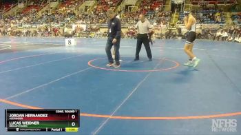 170 lbs Cons. Round 1 - Lucas Weidner, Beulah-Hazen vs Jordan Hernandez, Alexander