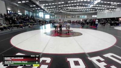 197 lbs Quarterfinal - Darby McLaughlin, Castleton vs Dustin Koskinen-Falls, Oswego State