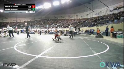 61 lbs Round Of 16 - Simon Flesner, Team Tulsa Wrestling Club vs Kasen Shouse, Cowboy Wrestling Club