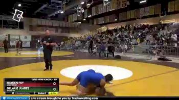 117 lbs Round 1 - Hayden Fry, California vs Delarie Juarez, Brawley
