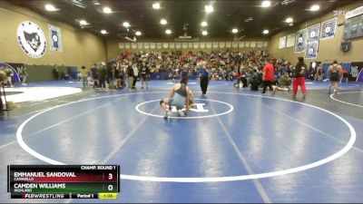 175 lbs Champ. Round 2 - Bishop Resco, Atascadero vs Angel Valenzuela, Merced