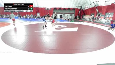 120 lbs Champ Round 1 (16 Team) - Kai Enos, Batavia A vs Brayden Graef, Lena/Bonduel