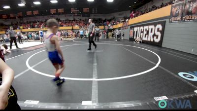 40 lbs Rr Rnd 3 - Grayson Mortimer, Lions Wrestling Academy vs Ryder Hall, Tecumseh Youth Wrestling