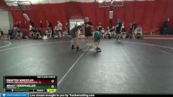 132 lbs Placement Matches (8 Team) - Drafted Wrestler, Pequot Lakes/Pine River Backus B vs Brady Obermueller, Freedom B