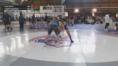140 lbs 3rd Place - Jake Nieto, Savage Wrestling Academy vs Landyn Shaffer, Gorilla Grapplers